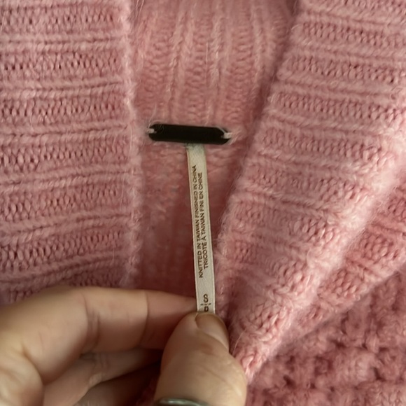 Free People Vibrant Pink Bradley Pullover Sweater Small - Picture 4 of 8